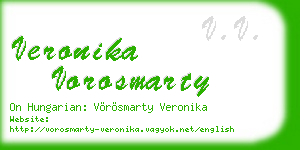 veronika vorosmarty business card